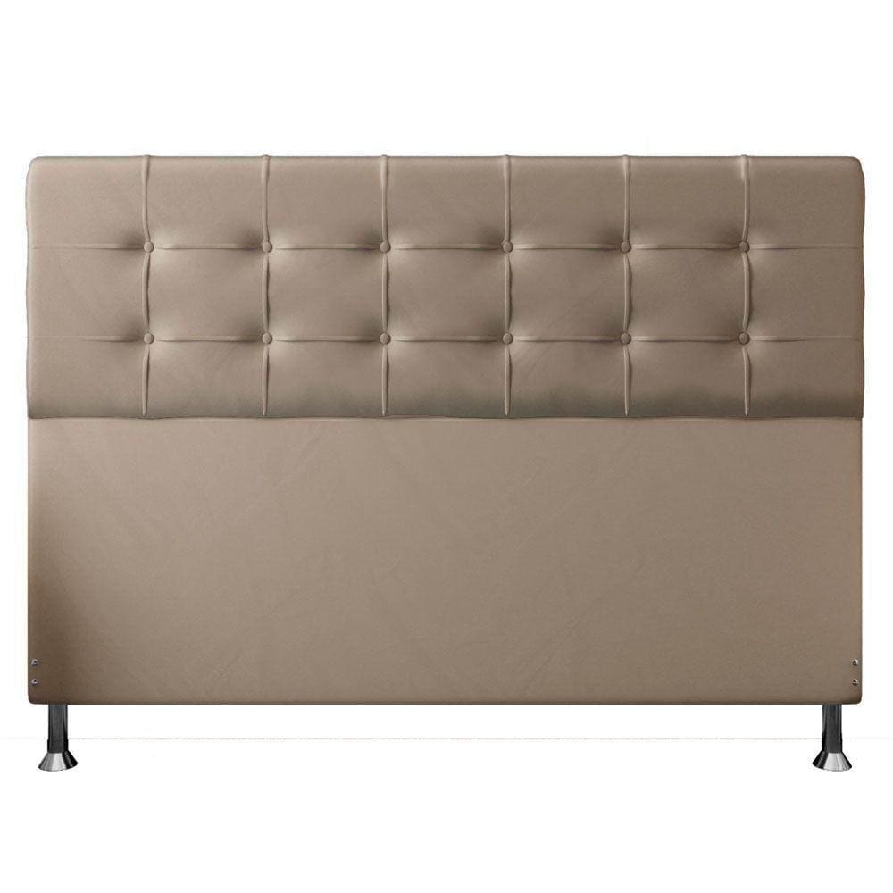Cabeceira King 1,95m Atenas Suede Bege
