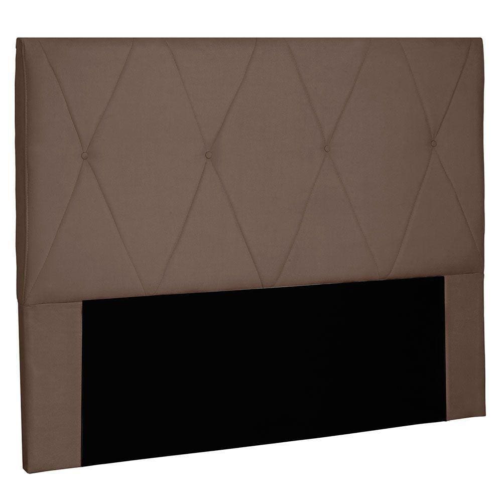 Cabeceira King 1,95m Aquilla Suede Caramelo