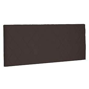 Cabeceira Painel Solteiro 0,90m Esmeralda Suede Marrom Café
