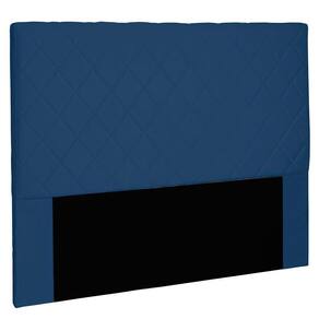 Cabeceira King 1,95m Esmeralda Suede Azul Marinho