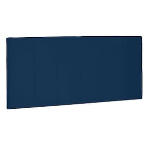 Cabeceira Painel Queen 1,60m Ravenna Suede Azul Marinho