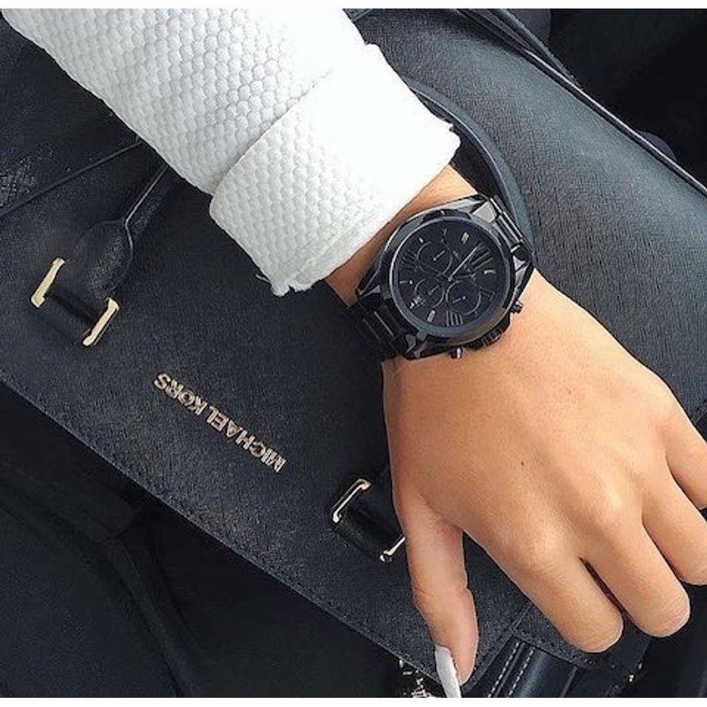 relógio michael kors original mk5739 bradshaw feminino dourado e preto