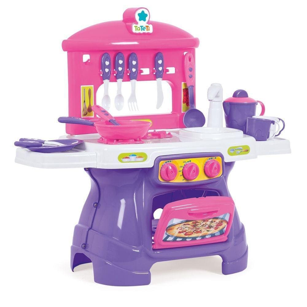 Brinquedo Mini Chef Com Água Tateti Rosa
