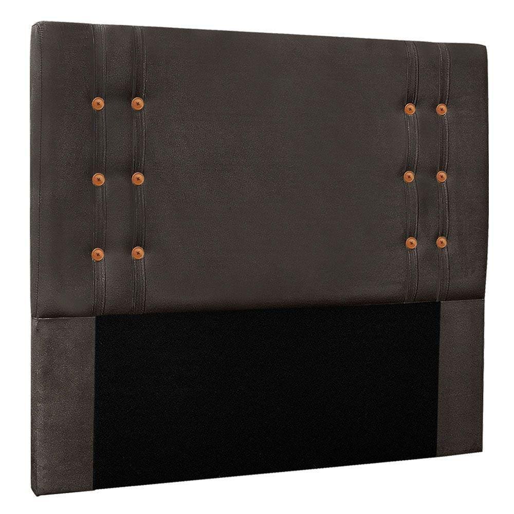 Cabeceira Solteiro 0,90m Genova Suede Cinza
