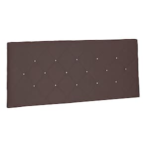 Cabeceira Painel Queen 1,60m Tânia Suede Marrom Café