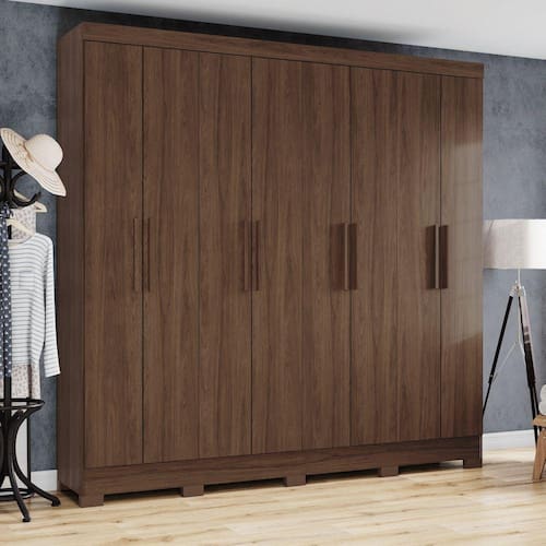 Menor preço em Guarda Roupa Casal 08 Portas 04 Gavetas Toscano Briz