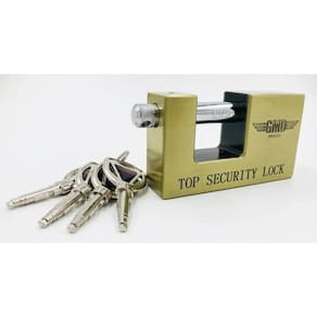 Cadeado Alta Segurança 80Mm Importado Titanium Multi Ponto