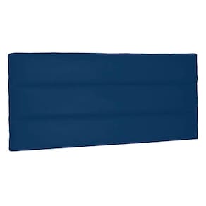 Cabeceira Painel Casal 1,40m La Italiana Suede Azul Marinho