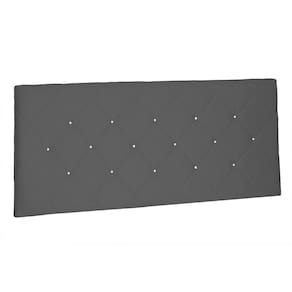 Cabeceira Painel Solteiro 0,90m Tânia Suede Cinza