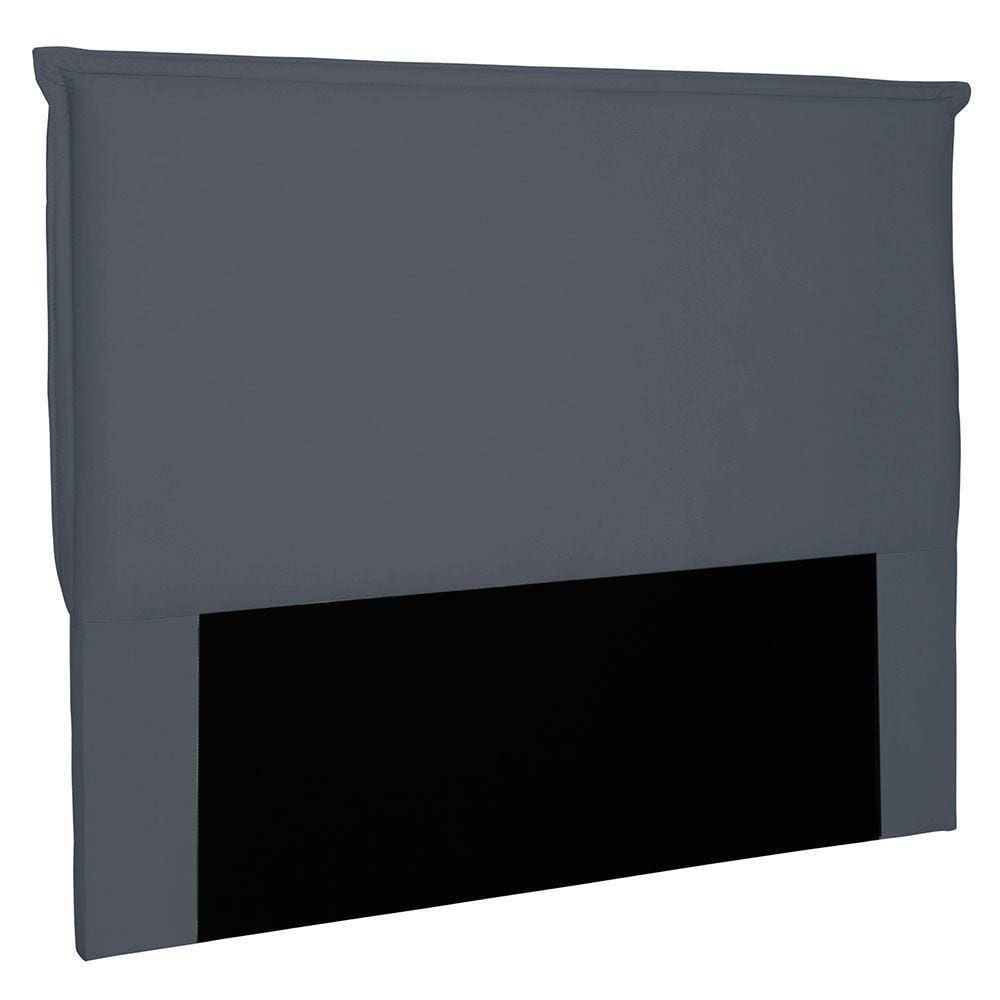 Cabeceira Solteiro 0,90m Veneza Suede Cinza