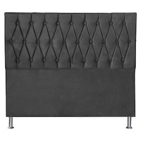 Cabeceira King 1,95m Paris Suede Cinza