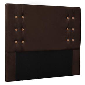 Cabeceira King 1,95m Genova Suede Marrom Café