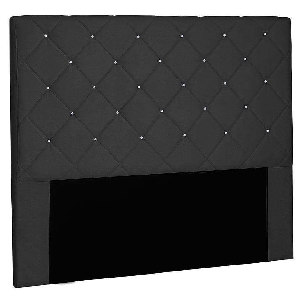 Cabeceira Solteiro 0,90m Tânia Suede Preto