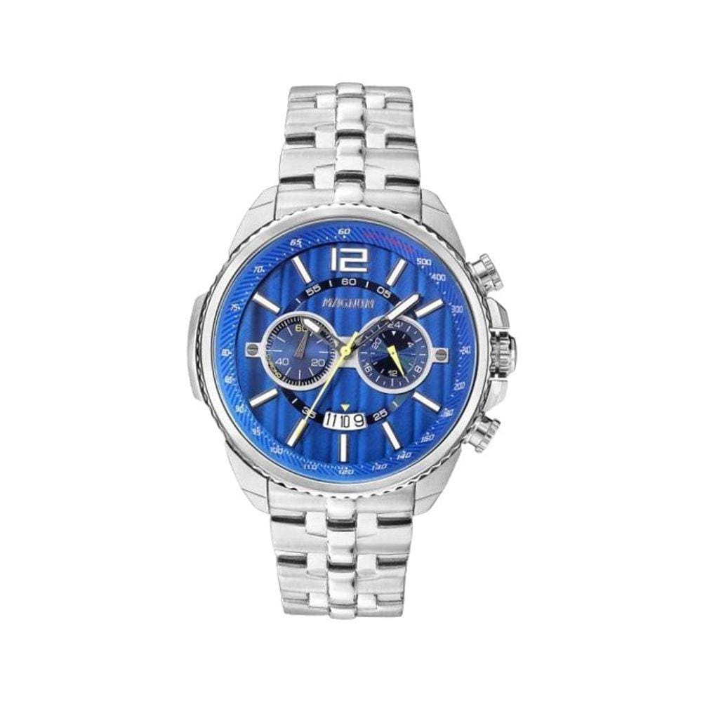 Relógio Magnum Sports Masculino MA32283Z Pulseira Prata