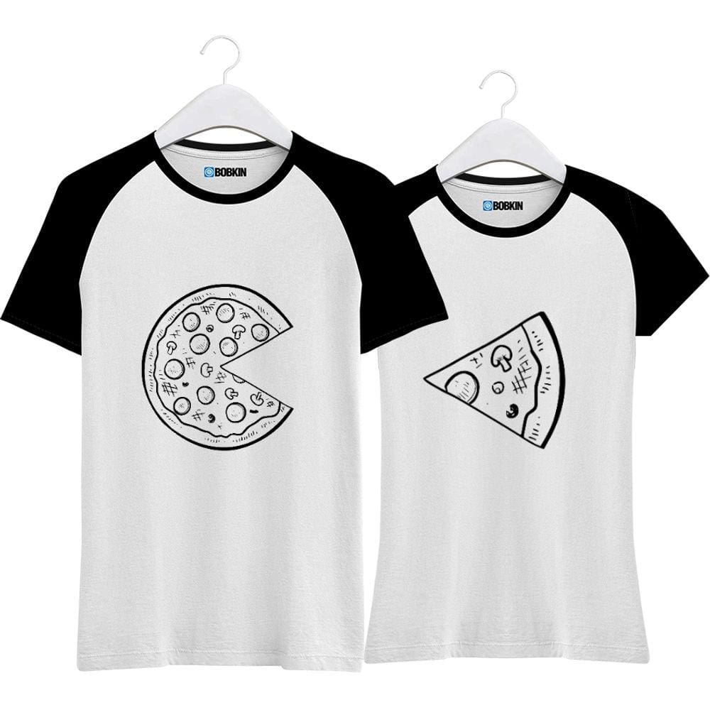Kit Camiseta Para Casal Combinando Pizza Love Amor