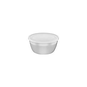 Pote Redondo Tramontina Freezinox em Aço Inox com Tampa Plástica 0,3 L 9 cm