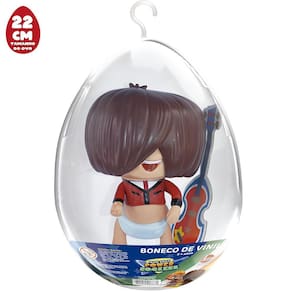 Boneco no Ovo Medio Mini Beats Fuz 17x17x25 cm Lider FU2883