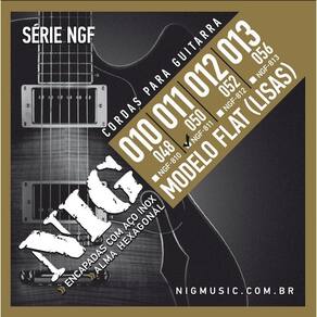 Encordoamento Para Guitarra Flat Liso .011/.050 Nig Ngf-811