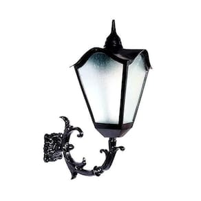 Luminária Colonial Romana Grande Com Braço Em Alumínio 80Cm