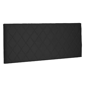 Cabeceira Painel King 1,95m Esmeralda Suede Preto
