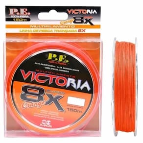 Linha de Pesca Multifilamento 8 Fios 150m Orange 0.52mm 88lbs
