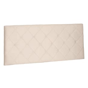 Cabeceira Painel Solteiro 0,90m Tânia Suede Bege