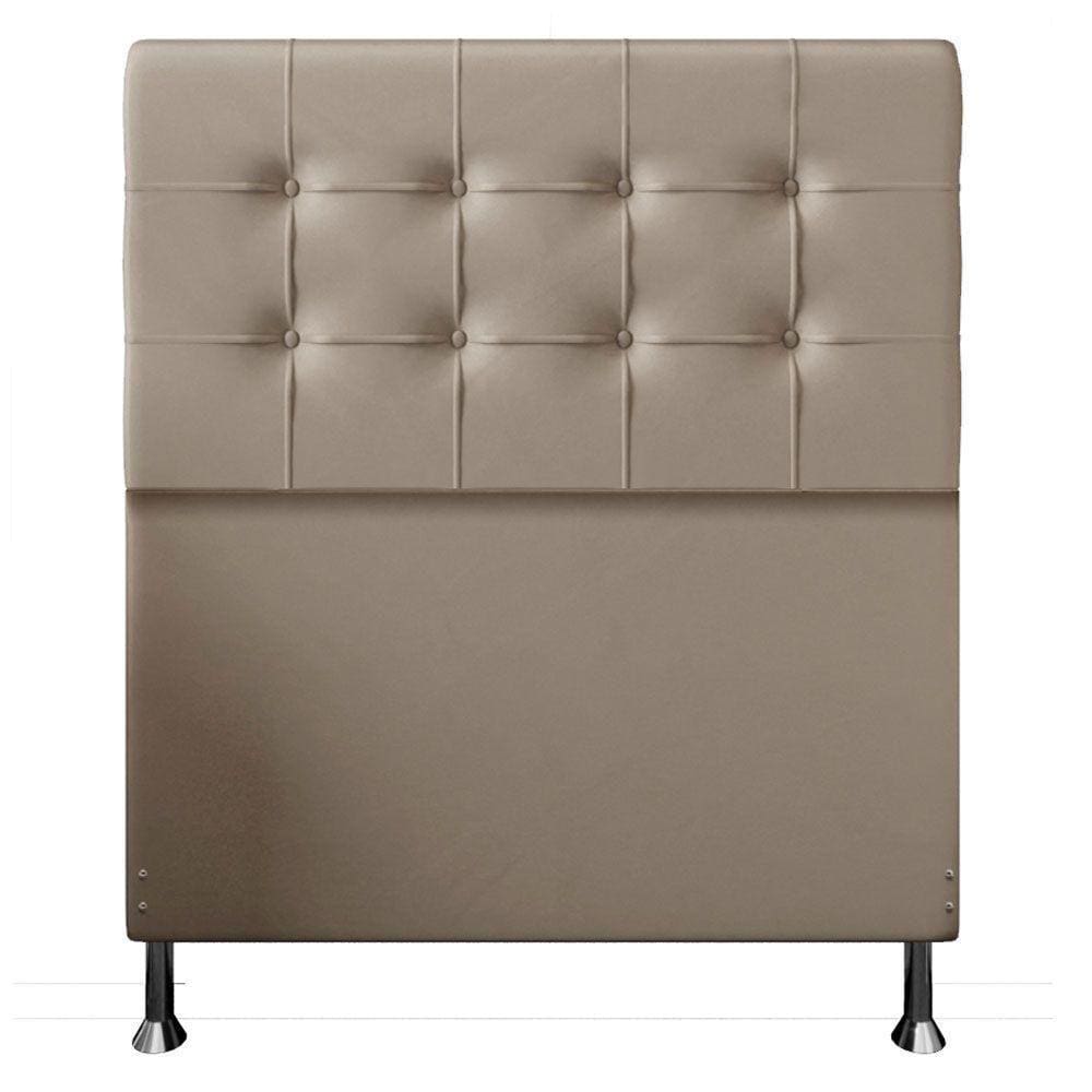 Cabeceira Solteiro 0,90m Atenas Suede Bege