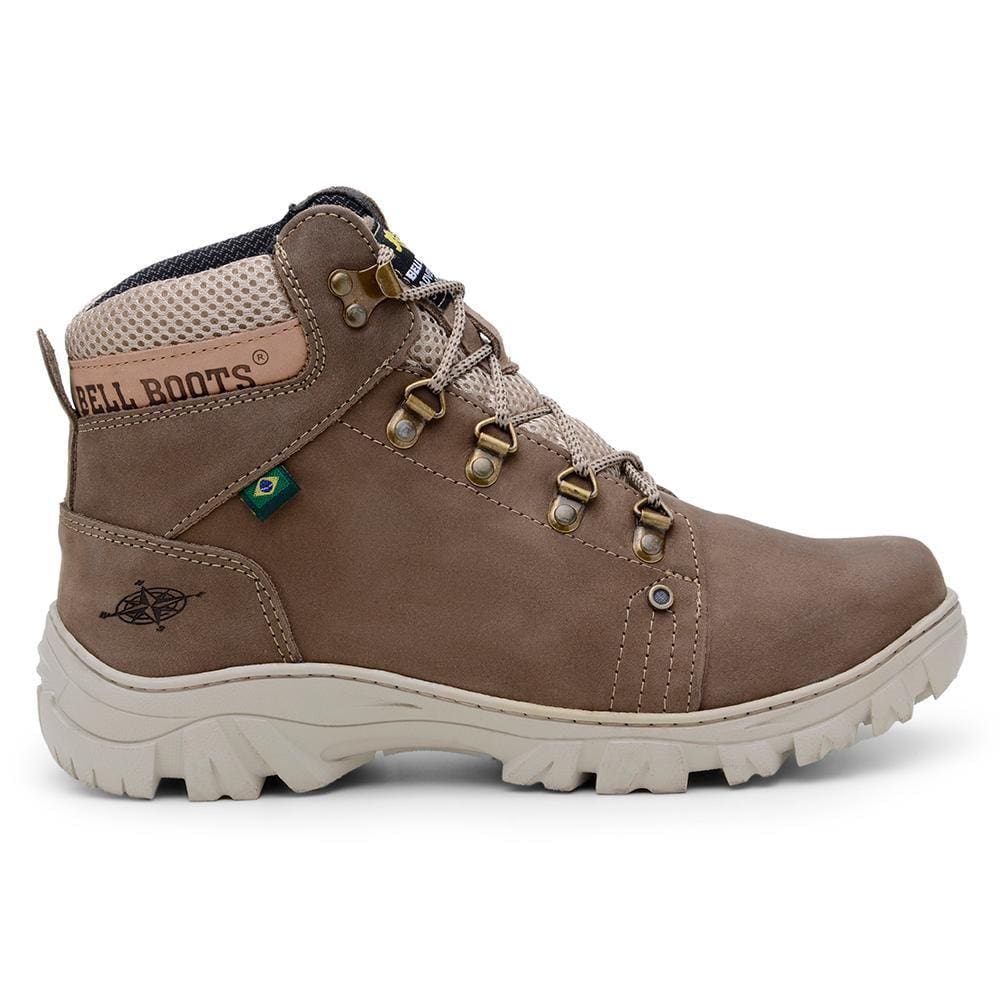 Bota Adventure Masculina Couro Conforto Nobuck Macia