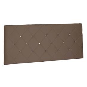 Cabeceira Painel Casal 1,40m Tânia Suede Caramelo