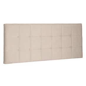 Cabeceira Painel Casal 1,40m Verona Suede Bege