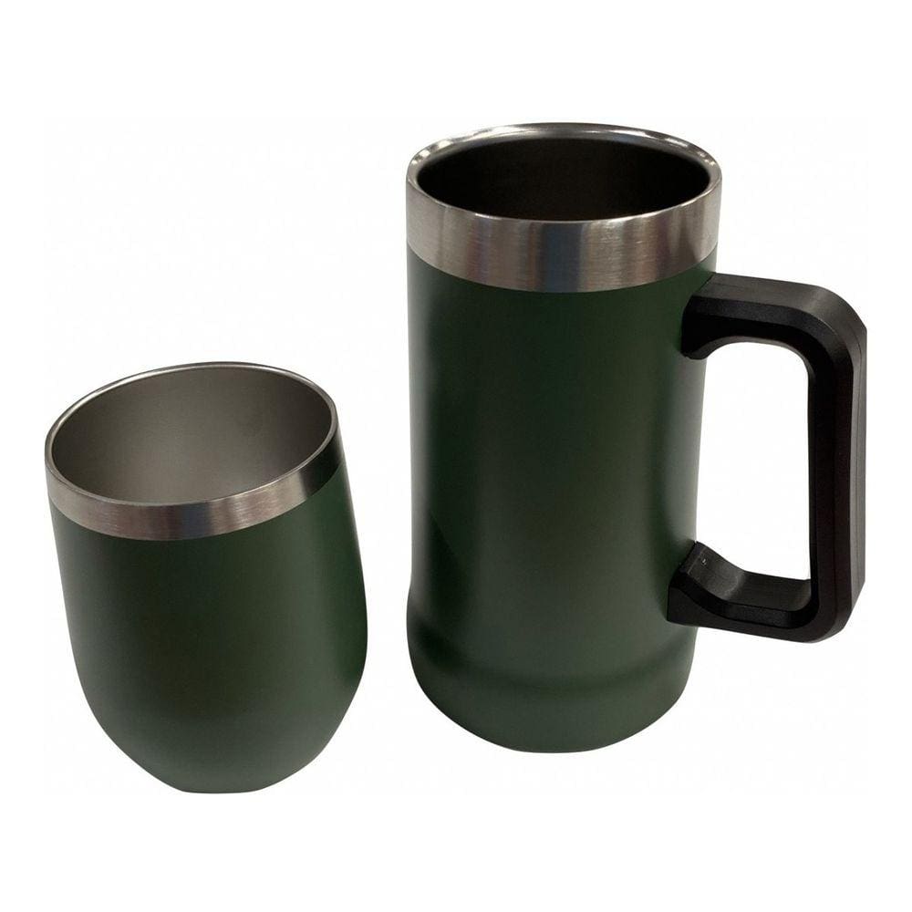 Conjunto Caneca E Copo Térmico Importado
