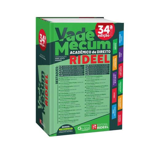 Vade Mecum Acadêmico De Direito Rideel 2022 Menor preço em Vade Mecum Acadêmico De Direito Rideel 2022