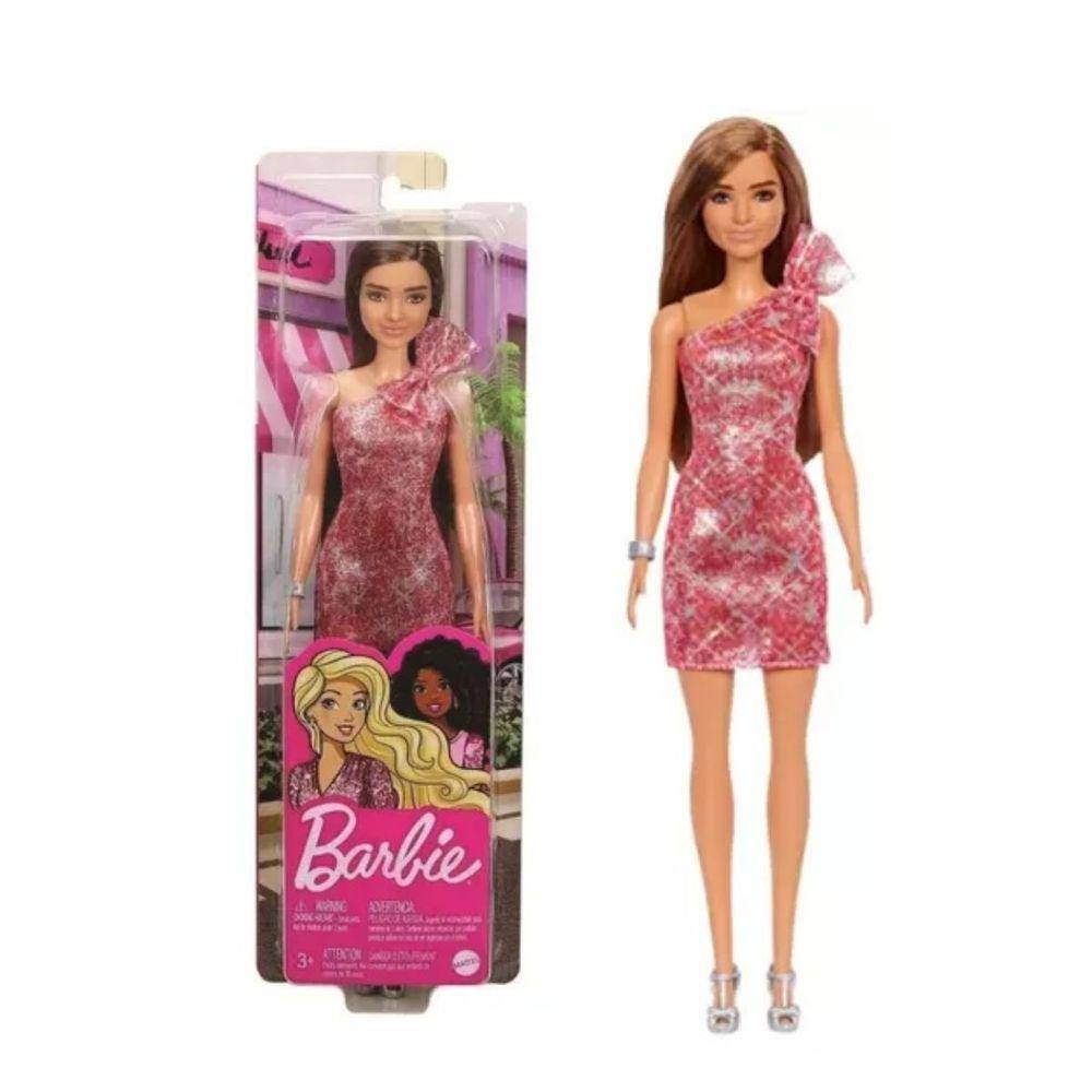 Boneca Barbie gravida vestido vermelho