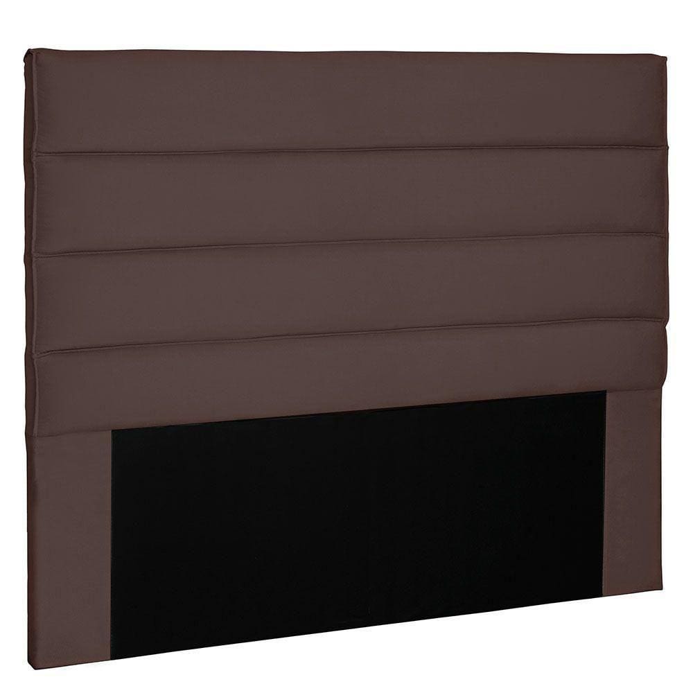 Cabeceira Queen 1,60m La Italiana Suede Marrom Café