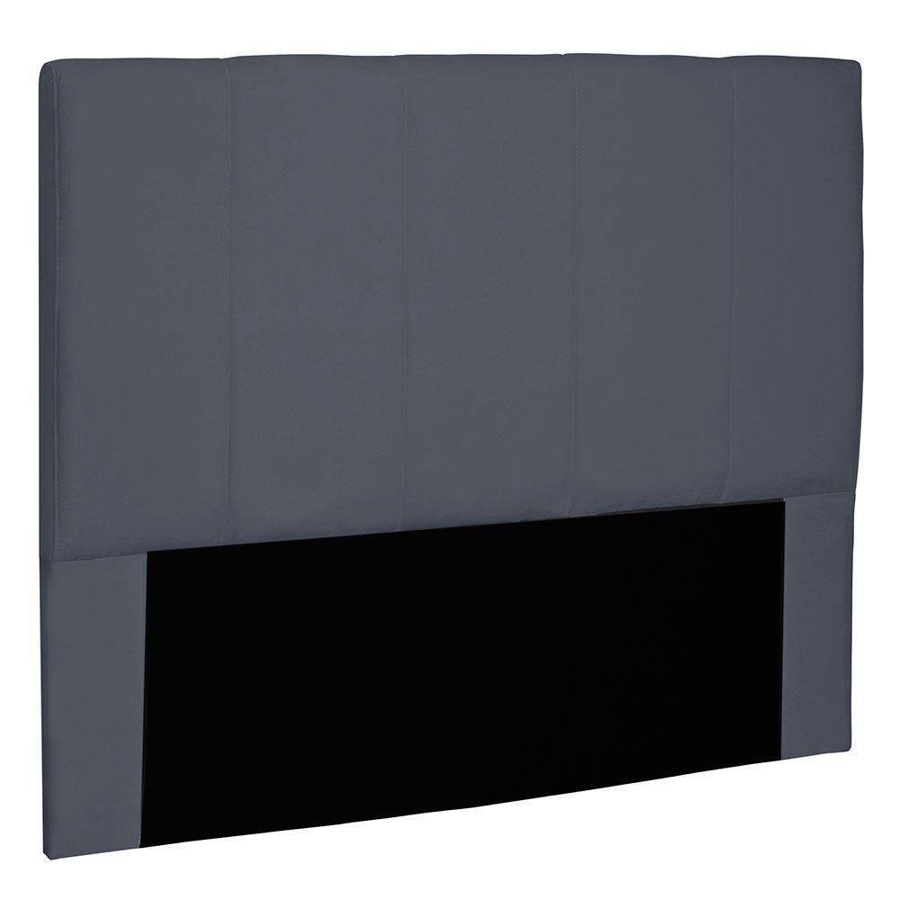 Cabeceira King 1,95m Ravenna Suede Cinza