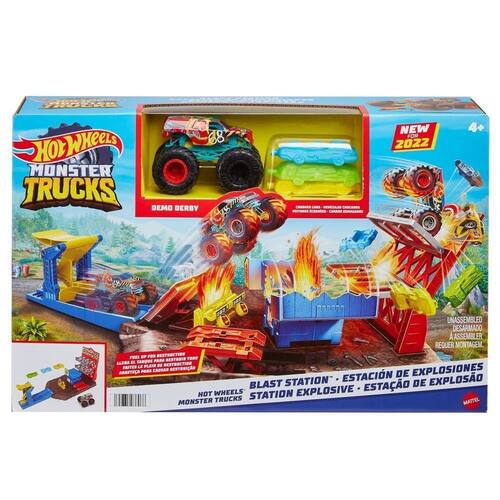 imagem-Pista Hot Wheels Monster Trucks Estação De Explosão