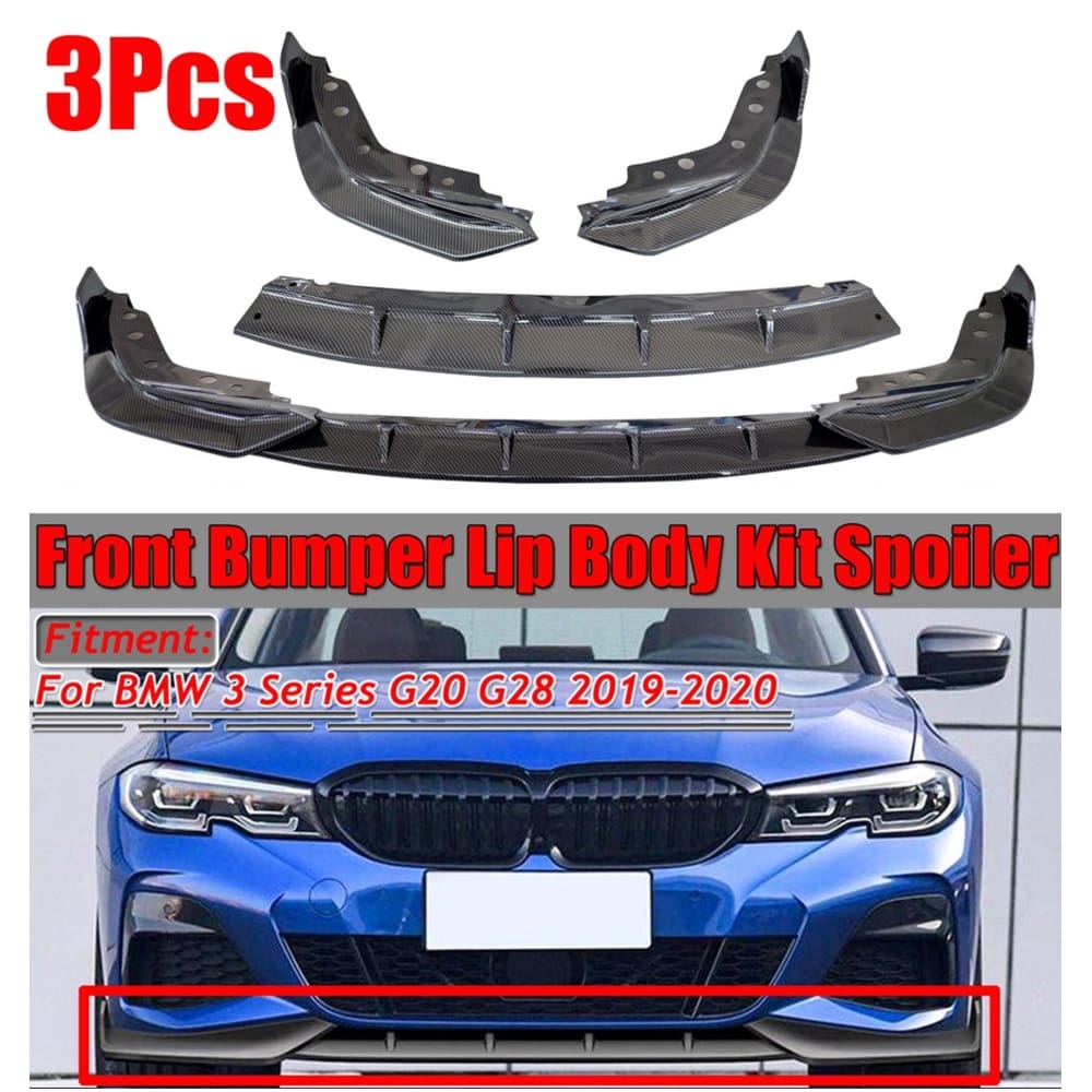 Spoiler Bmw M 330 340 G20 G28 Ajustável Front Lip Saia Carbo
