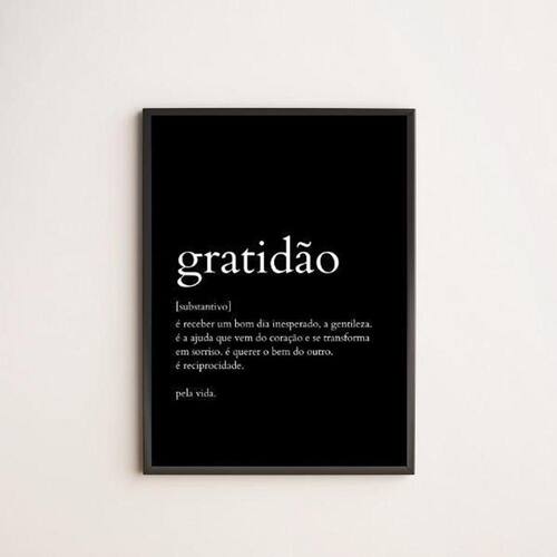 Quadro Decorativo Definição De Gratidão 45X34 | Casas Bahia Quadro Decorativo Definição De Gratidão 45X34 | Casas Bahia