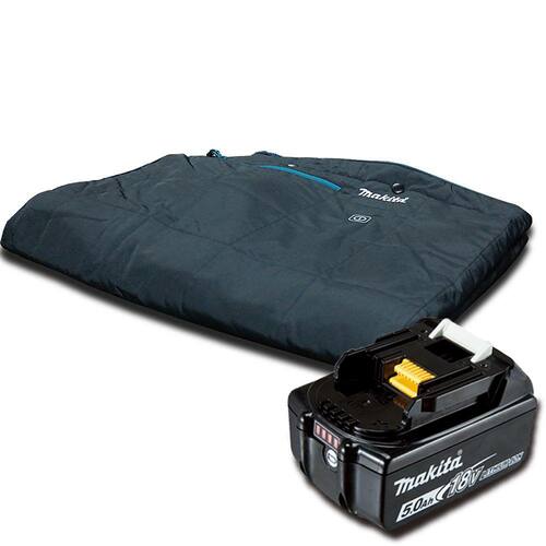 Manta Térmica Preta Com 3 Níveis de Calor À Bateria 18V LXT Makita