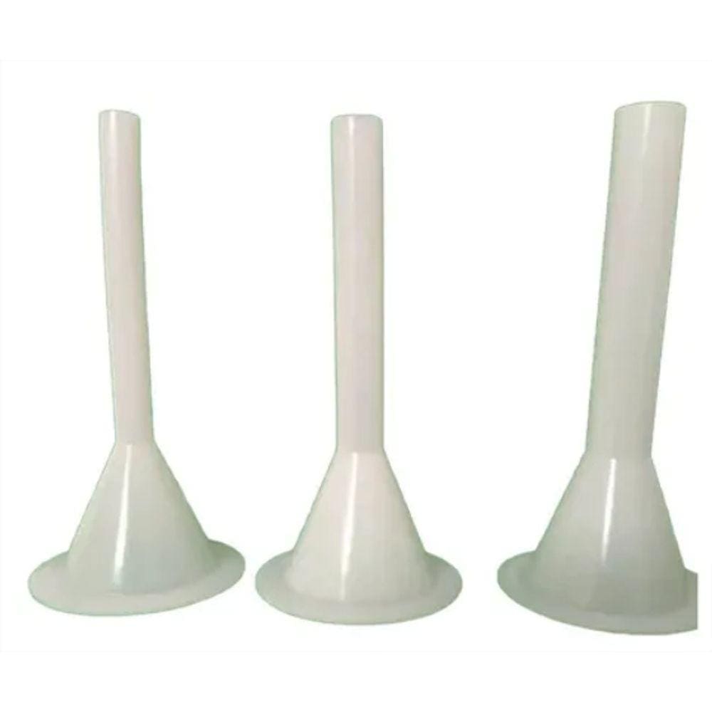 kit de 3 funil para moedor boca 5 de ensacar tripas embutidos