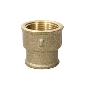 Luva Redução Rosca 3/4 X Rosca 1/2 Metal Amarelo