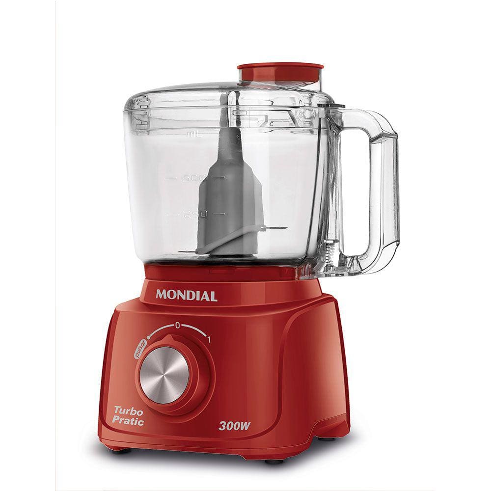 Miniprocessador 220v Vermelho Turbo Pratic Mondial Mp-16-r