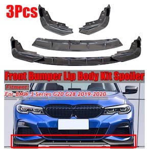 Spoiler Bmw 330 340 G20 G28 Ajustável Front Lip Saia Carbono