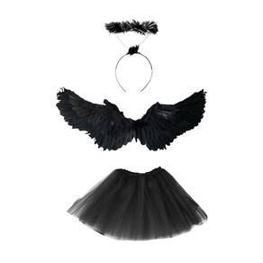 Fantasia Anjo Kit Carnaval Halloween Querubim Cosplay Terror Zumbi Teatro