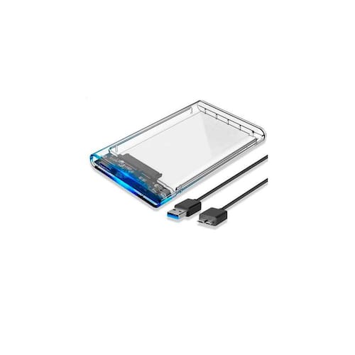 imagem-Case Para Hd Externo Transparente Notebook Sata 2.5 Usb 3.0