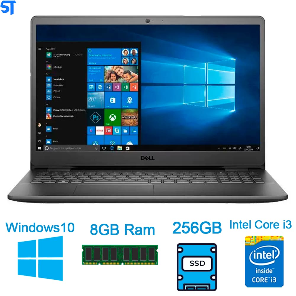 Notebook Dell Inspiron 15 3000 Intel Core I3 256gb | Casas Bahia