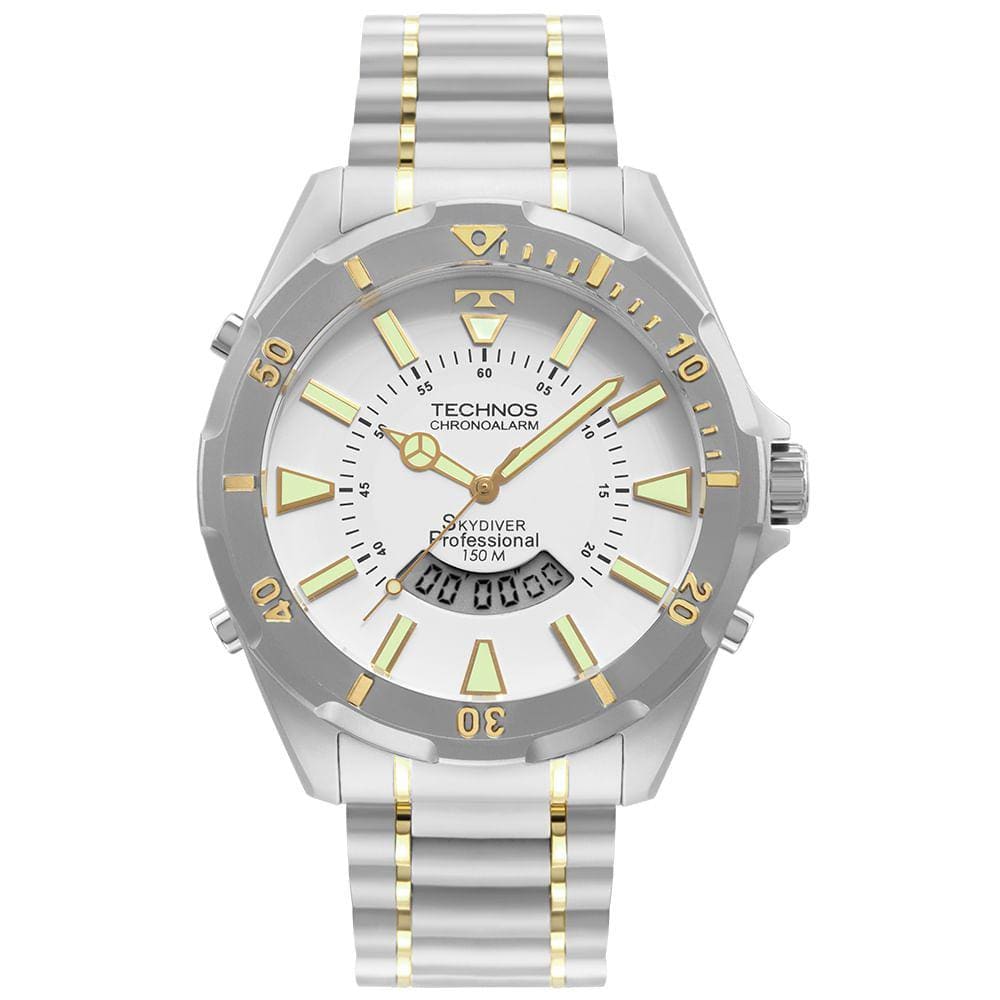 Relógio Technos Masculino Skydiver Prata WT205FQ/5B