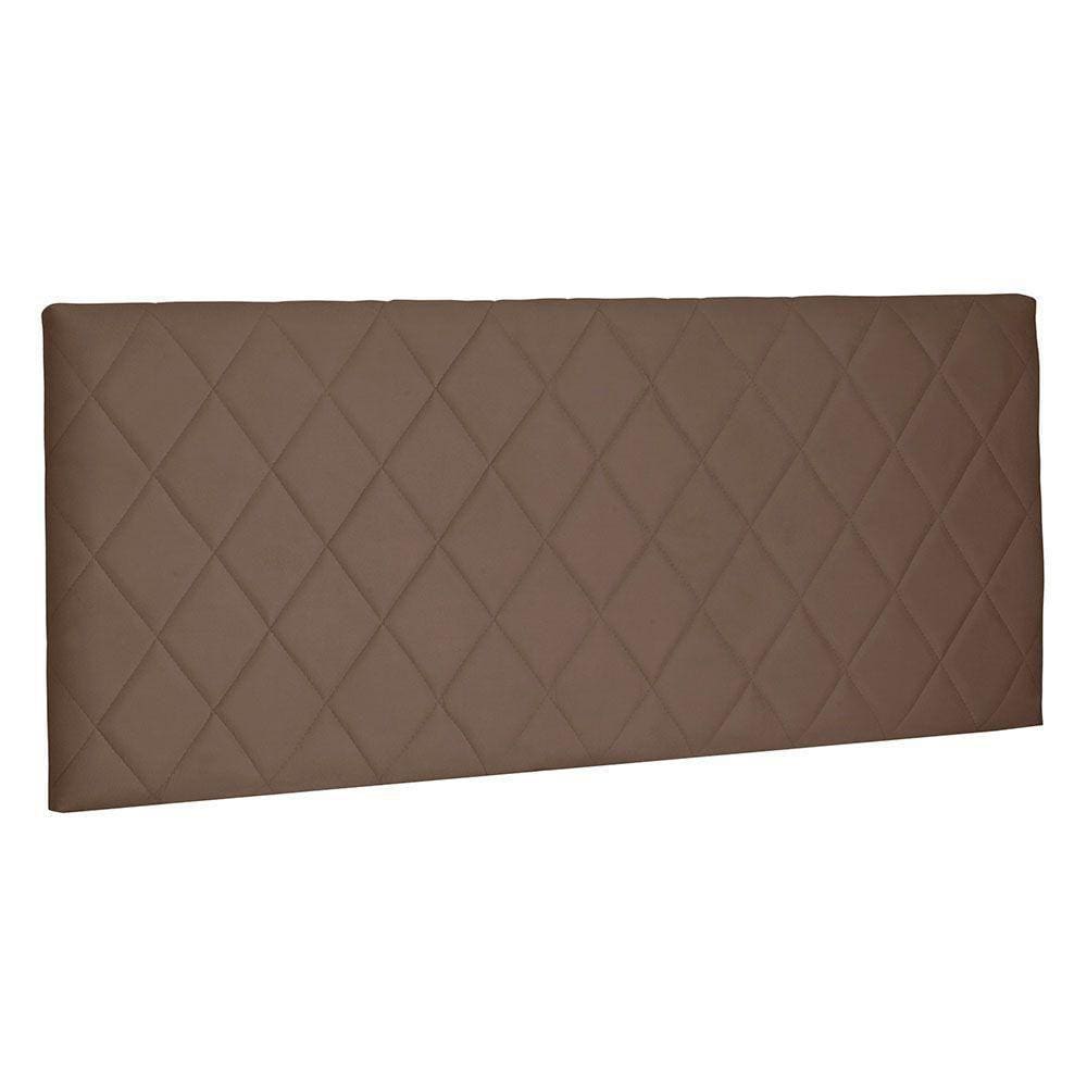 Cabeceira Painel Queen 1,60m Esmeralda Suede Caramelo