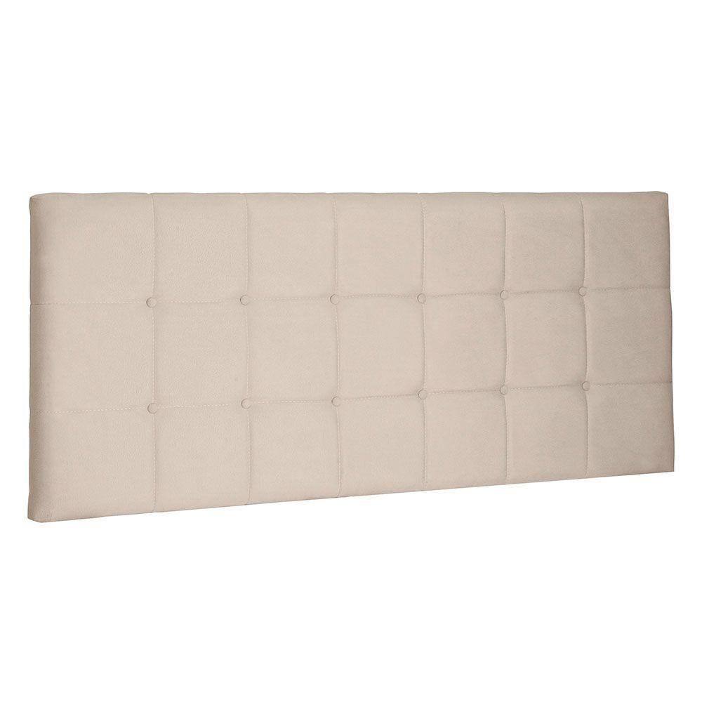 Cabeceira Painel Casal 1,40m Verona Suede Bege