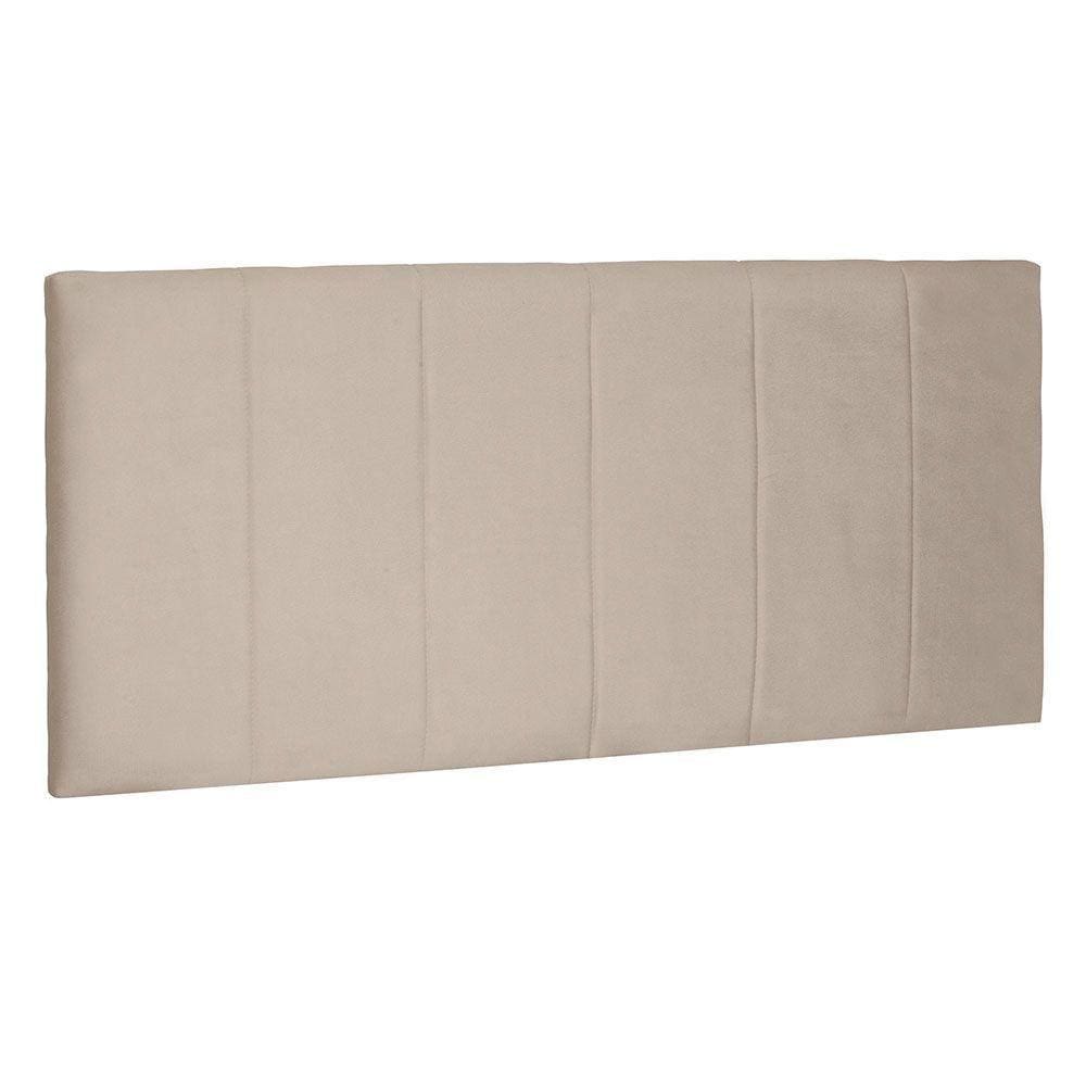 Cabeceira Painel Casal 1,40m Ravenna Suede Bege